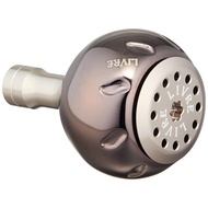 LIVRE 5905 EP40 knob single item (1 piece) Shimano (B) Brown (IP) & Titanium 28.5g