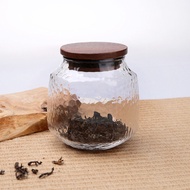 Eilong Taiwanese Yilong Hammered Pattern Hexagonal Heat Resistant Glass Storage Container Tea Canist