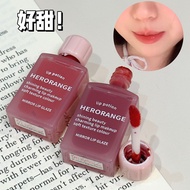 lip gloss stick lip HERORANGE~HERORANGE Streamer Lip Gloss Moisturizing Moisturizing Water Gloss Mir