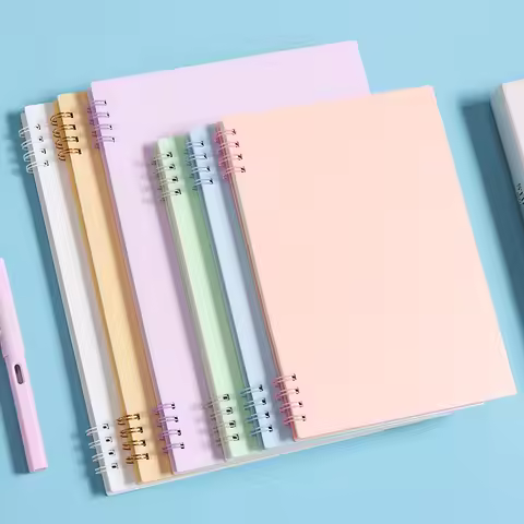 A5 Morandi Solid Color Lined Notebook, Error Book & Memo Pad