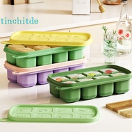 [TinchitdeS] 1Pc 8 Cell Food Grade Silicone Mold Ice Grid With Lid Ice Case Tray Making Mould Ice Storage Box Reusable DIY Kitchen Gadget [NEW]