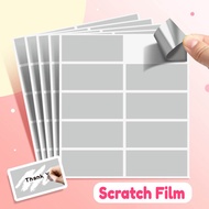 Creative Scratch Film Coating Self-adhesive Password Sticker Scratch Award Sticker