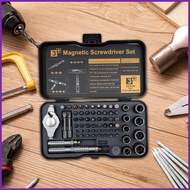 Ratchet Screwdriver Set Magnetic Precise T-Handle Tool Kit 66-in-1 Ergonomic Grip Mini Ratchet Set f