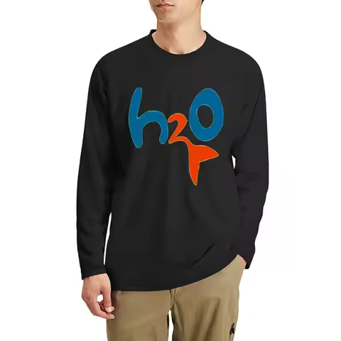 H2o Just Add Water - H2o With Mermaid Long T-Shirt sports fan t-shirts tops mens graphic t-shirts