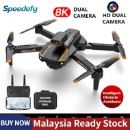 Speedefy New S8 Mini Drone 8K HD Professional Camera FPV Dron Optical Flow Obstacle Avoidance Foldable Quadcopter RC Helicopter drone with camera