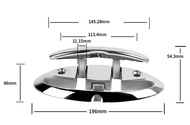 Boat Accessories Marine Save Space 8 inch Folding Cleats Stainless Steel Boat Dock Cleat with Button