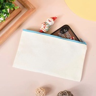 Canvas Pouch with Zipper Plain 21*12cm