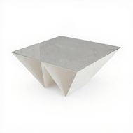 Glass Coffee Table Modern Minimalist Center Table Tempered Glass Top Living Room Small Space Nordic 