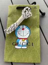 Gucci原裝鞋帶連絕版叮噹Gucci紙袋