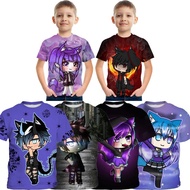 Gacha Life Cartoon Anime Character Children's Short-sleeved T-shirt Printing Summer Daily Comfortabl