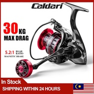 Caldari reel fishing reel casting Spinning Reel Mesin Pancing 30kg Drag  Fishing Accessories 12+1BB Double Spool