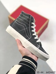 [ลิขสิทธิ์แท้] VANS Sk8 Hi (Classic) Black/White รองเท้า แวนส์ หุ้มข้อ ได้ทั้งชายหญิง เขียวเข้ม 45