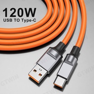 120W USB Type C สายชาร์จเร็ว USB C สายดาต้า Type-C ที่ชาร์จ USB C สำหรับ poco X6 Pro Samsung S23 Huawei Xiaomi 13
