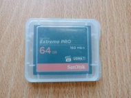 SanDisk 64GB 64G Extreme Pro CF 讀寫160/150MB 記憶卡(公司貨二手盒子還在)