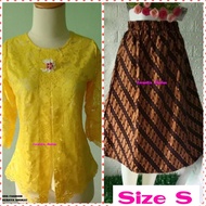 KATUN Free BROSS SIZE S NEW STELAN (BATIK SKIRT+KEBAYA INCLUDES FASHION BROSS) BATIK SKIRT SO/READY 