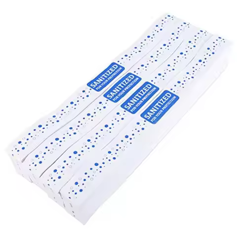 - Printed Toilet Seat Band 16-1/2" Wide X 1-1/2" Deepuse In Hospitals Hotels And Motels Case Of 2000