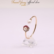VT40 - Bracelet with 8 -9 mm Freshwater Pearl and Zirconia border, High Quality Gold Plated