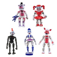 Spot 5 Pieces FNAF Five Nights At Freddy's Baby Ballora Funtime Freddy Ennard Foxy Action Figures Li