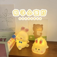 Creative Cartoon Rabbit Night Light Portable Box Night Market Stall Children Holiday Gift Dress Up C
