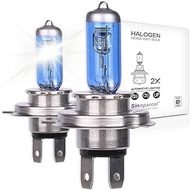 Sinoaprcel H7 Halogen Bulb,270% More Bright 5000K White Replacement for Standard 55W Bulb,Pack of 2