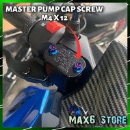 UNIVERSAL M4X12 MASTER PUMP CAP SCREW Master Pump Cover Skru NVX NMAX VARIO Y16ZR Y15ZR RSX RS RXZ Y