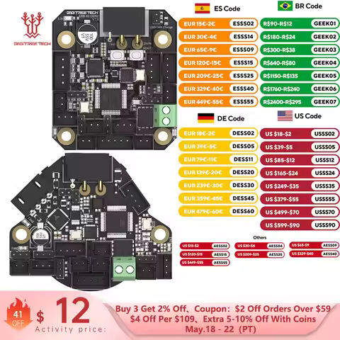 BIGTREETECH EBB36 EBB42 CAN Tool Board Support Canbus PT100 With MAX31865 For U2C Ender3 3D Printer 
