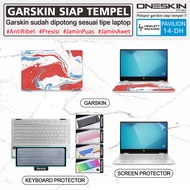 Garskin Laptop Keyboard Screen Protector HP Pavilion x360 14-dh dh0011tx dh0012tx dh0036tx dh1001tx dh1004tx dh1006tx Full Body Image Clear Glossy