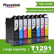 Plavetink 2 Set T1291-T1294 Katrij Dakwat Serasi Untuk Epson Office BX625FWD BX630FW BX635FWD BX925F