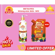 888 Total White Whitening Lotion Bottle & Refill Pack - Intense Hydration & Radiant Skin