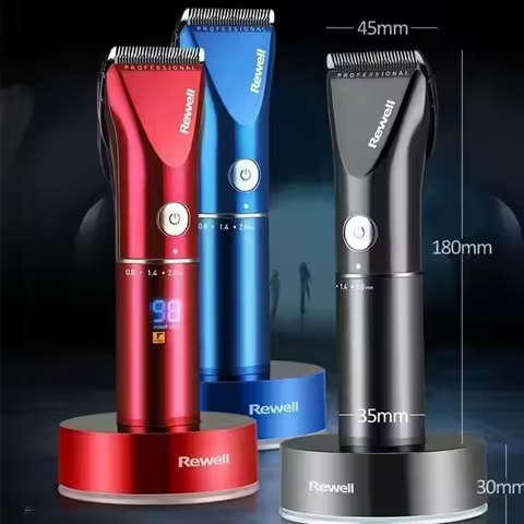 REWELL Turbo Rechargeable Hair Clipper Professional Hair Trimmer for Men Electric Cutter Hair Cuttin