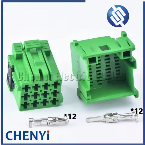 12 Pin male female Car CD Player Wire Harness Auto Connector 1-967627-1 1-967622-1 1-967627 8-968972