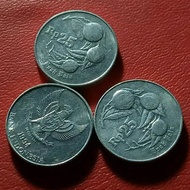 Uang kuno koin indonesia 25 Rupiah buah pala