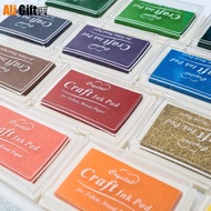 1pc 15 Warna Pad Dakwat Besar untuk Scrapbooking, Perancang, Setem Silikon, Inkpad, Bahan Pembuatan 