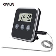 KIPRUN Digital Food Thermometer With Probe, BBQ Meat Water Oil Cooking Temperature Alarm Timer, Kitc