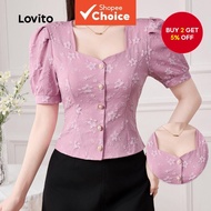 Women Casual Blouse Pearls Spring/summer Pink Blouse  L150AD1608