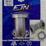 EX5 Dream Tengkok Racing 24/28MM 24X28MM Intek Inlet Intake Pipe Racing FJN TAIKOM ESPADA HHM