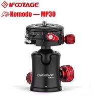 IFOOTAGE Tripod Head MP30, Dual 360° Panoramic Shooting Tripod Ball Head, 22 lbs Supporting Ball Hea
