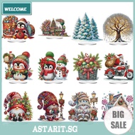 2D Flat Christmas Print DIY 5D DIY Diamond Art Tabletop Decorations Home Decor
