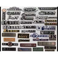 Custom Made Metal Name Plate Name Plate Name Tag Label Sticker Customized Metal Plate