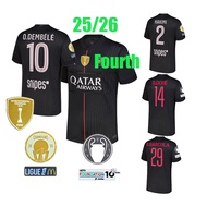 25/26 O.DEMBELE jersey 25/26 PSG jersey Fourth soccer clothe KVARATSKHELIA D.DOUE VITINHA HAKIMI BAR