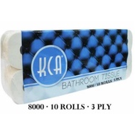 KCA Bathroom Tissue (8000's x 3 Ply x 10 Rolls) Toilet Roll Tisu
