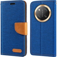 jeans flip pouch bag with card slot case for honor X9D X9C X9B X9A 5G honor x9c 5g case