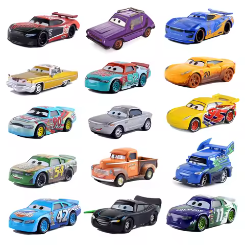 Cars 2 Cars 3 DJ Oil Boss Old Mo Dew-Free McQueen Lightning McQueen Alloy Cars 1:55 Metal Die Castin