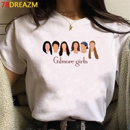 Gilmore Girls t-shirt tshirt female couple  streetwear casual white t shirt t shirt top tees vintage