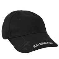 BALENCIAGA 巴黎世家 617140 品牌電繡LOGO棒球帽.黑