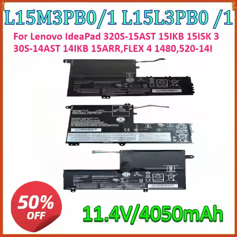L15M3PB0 L15C3PB1 L15L3PB0/1 Battery For Lenovo IdeaPad 320S-15AST 15IKB 15ISK 330S-14AST 14IKB 15AR