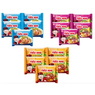 Combo of 5 packs of TIEU NHI Stir-fried Noodles with Stir-fried Meat with Onion Sauce/Meat with Spic