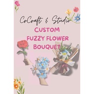 Custom fuzzy Flower bouquet (Chenille,Pipe Cleaner)
