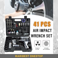 41pcs Air Tool Penumatic Tool Kit Air Impact Wrench Air Die Grinder Air Hammer Air Ratchet for Autom