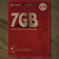 Vodafone UK Pay As You Go Prepaid SIM Card